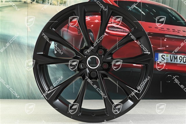 19"-inch alloy wheel set Macan Design, 8,5J x 19 ET21 + 9J x 19 ET21, black satin-matt