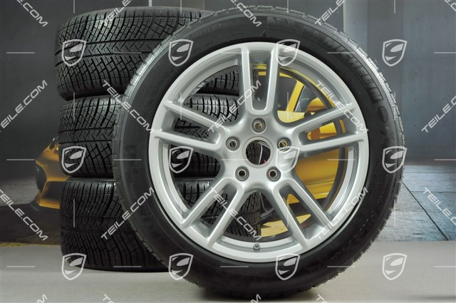 19-inch winter wheels set "Panamera", rims 9J x 19 ET64 + 10,5 J x 19 ET62 + NEW Michelin Pilot Alpin 4 winter tyres 265/45 R19 + 295/40 R19