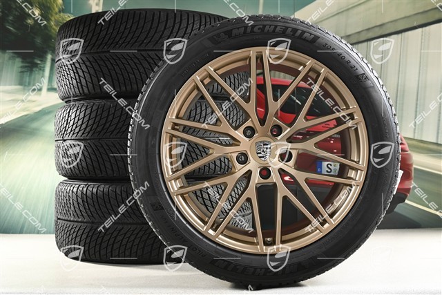 21-inch RS Spyder Design winter wheel set, rims 9,5J x 21 ET46 + 11,0J x 21 ET58 + Michelin winter tyres 285/45 R21 + 305/40 R21, with TPMS, Neodyme