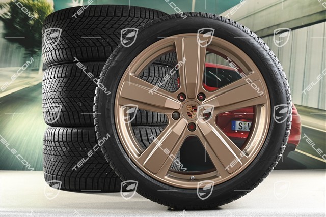 22-inch winter wheel set Cayenne Exclusive Design Sport, wheel rims 10J x 22 ET48 +11,5J x 22 ET52 + Pirelli winter tyres 285/40 R22 + 315/35 R22,  neodyme