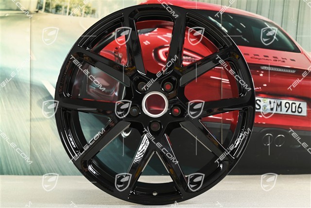21-inch wheel rim Panamera Sport Design, 11,5J x 21 ET69, black high gloss