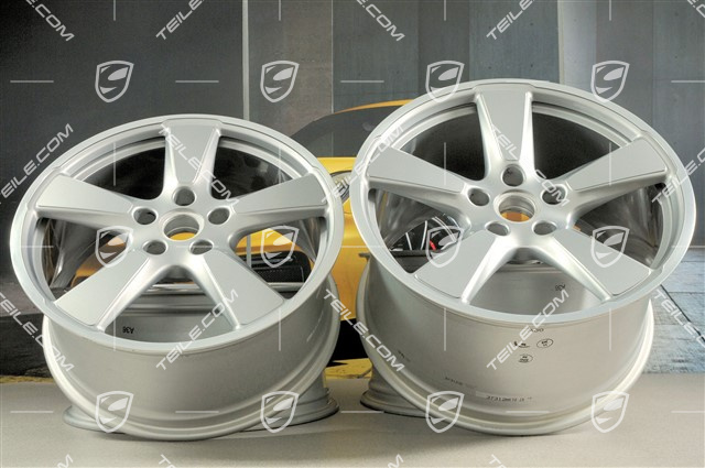 20" Felgensatz Sport Classic, 9J x 20 ET51 + 11,5J x 20 ET56, für den 991 Turbo MK1 und MK2, GT silber metallic