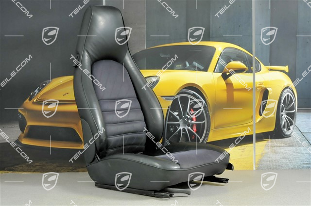 Sitz, Kunstleder, Schwarz, R