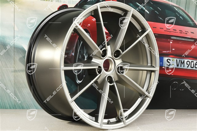 21" Felga Carrera S, 11J x 21 ET66, platinum satynowy półmat