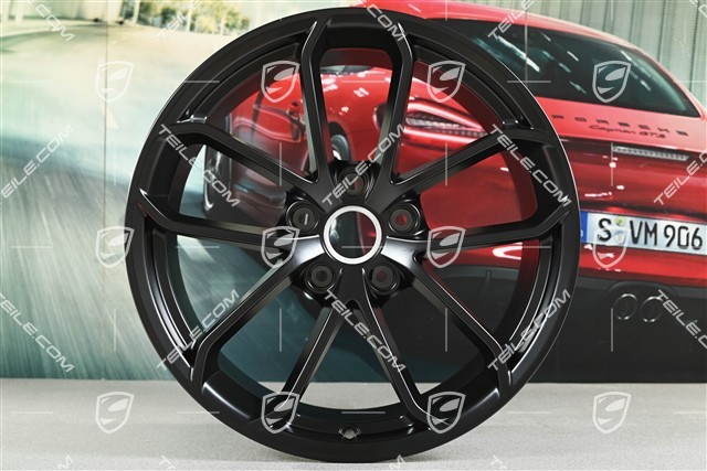 20-inch SPYDER wheel rim, 10,5J x 20 ET47, black satin matt