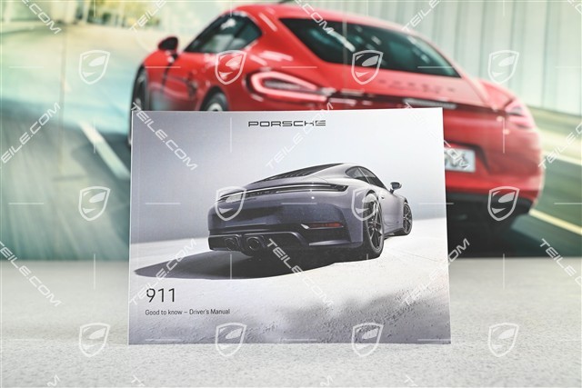 Porsche 911 992.2 Carrera/GTS Driver's Manual - Handbuch/Bedienungsanleitung, Englisch