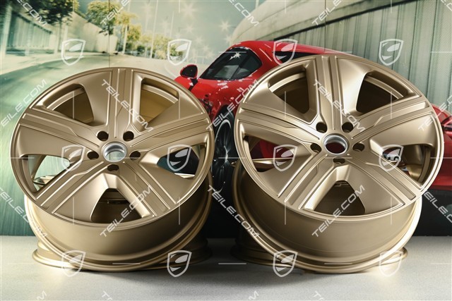 22-inch Macan Exclusive Design wheel rim set, 9J x 22 ET29 + 11J x 22 ET47, neodyme