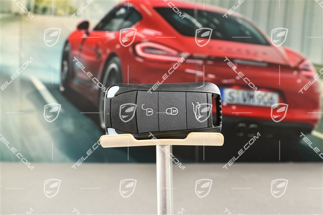 Handheld transmitter / remote control central locking system, Porsche crest, 433MHz