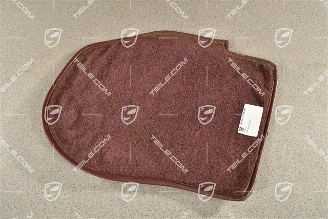 Bodenbelag / Fußmatte, Weinrot, Hinten, L