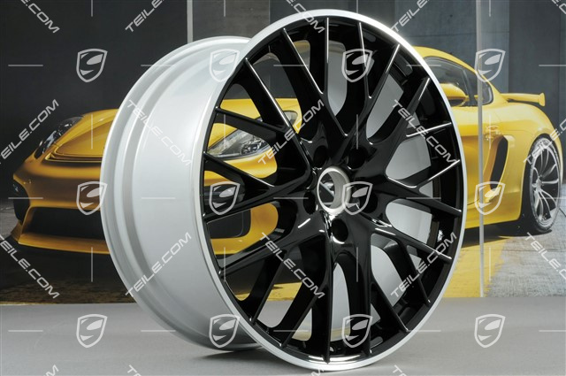 21" Felge Panamera Sport Design, 11,5J x 21 ET69, in Schwarz Hochglanz