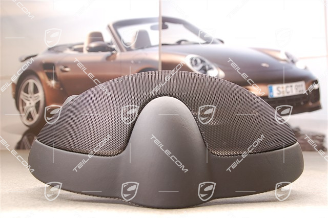 Instrument cluster cover, complete, black