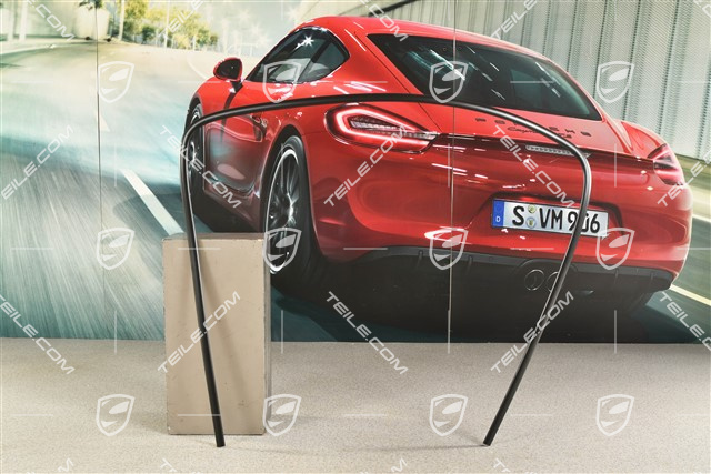 Keder / Zierrahmenhaelfte für Heckscheibe, Schwarz, Coupe, R