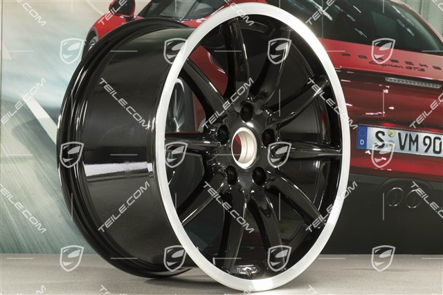 19-inch "Carrera Sport" wheel, 10J x 19 ET42, Black High Gloss
