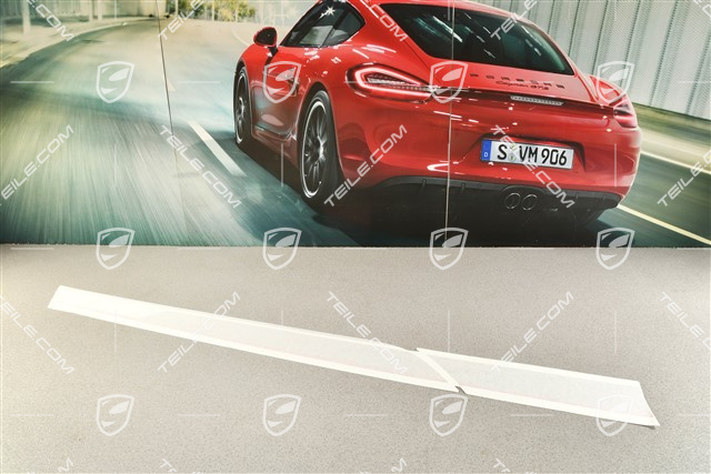 Ozdobny pas / naklejka boczna RS 4.0, drzwi i poszycie boczne, czerwony / GT silver metallic, R