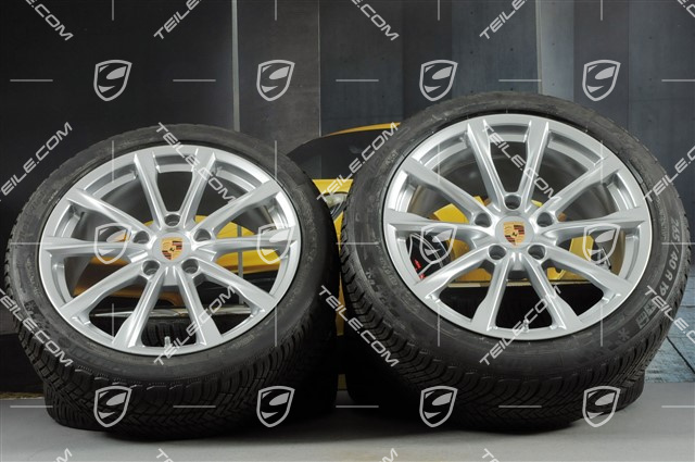 19-inch Boxster S winter wheels set, rims 8J x 19 ET57 + 10J x 19 ET45 + NEW Michelin Pilot Alpin 4 winter tires 235/40 R19 +265/40 R19