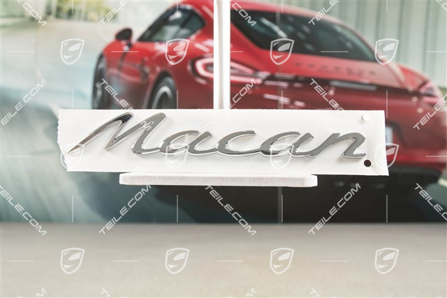 Emblemat / napis "Macan", Chromowany
