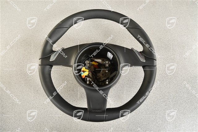 Lenkrad, Leder, Beheizt, Automatikgetriebe, Schwarz