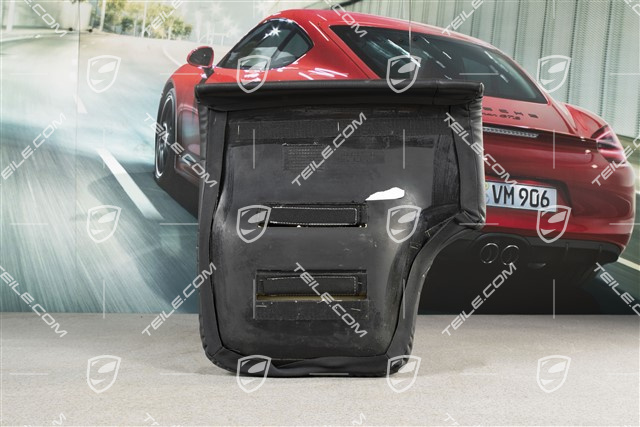 Notsitzkissen, Coupe/Targa, Kunstleder, Schwarz, L