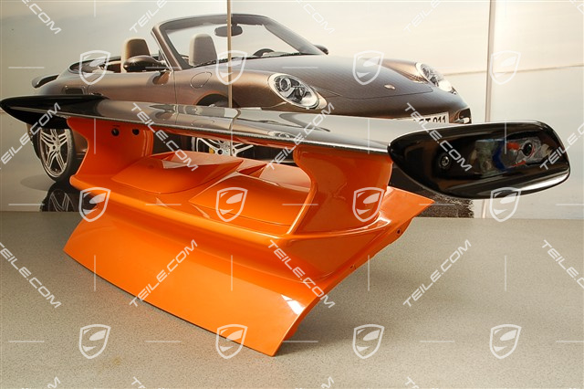 GT3 RS Spoiler tylny, kompletny (maska silnika, spoiler, mocowania i wszystkie drobne części)