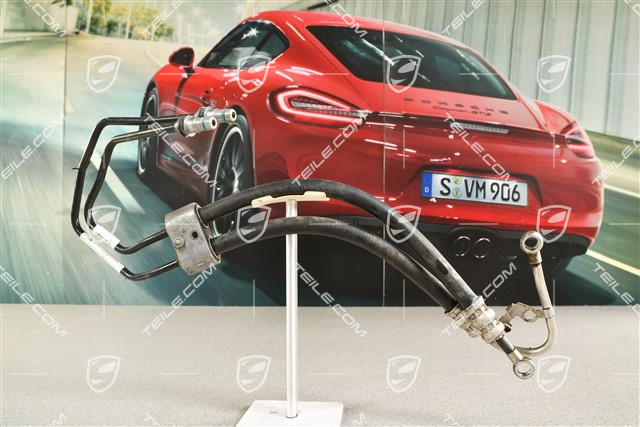 PDCC active stabilizer hydraulic lines, from distributor / Valve block to sway bar ball joint mounting, R