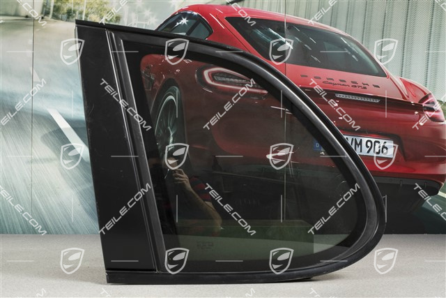 Side window, tinted, Aluminium package, Black, L