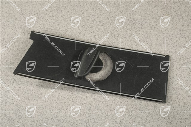 Schieber Verkleidung, B-Säule, oben, Satinschwarz, R