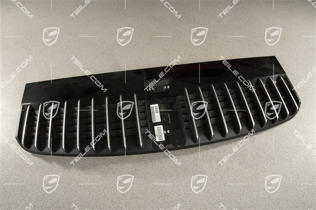 Coupe, Rear lid, ventilation grille with moulding trim in Galvano silver