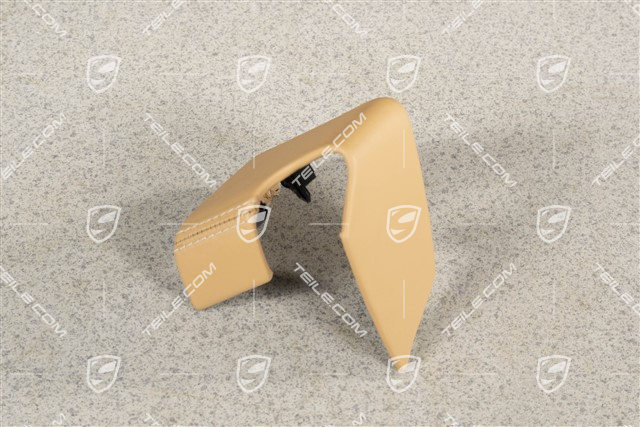 Lederblende, Türgriff, innen, Sandbeige. L