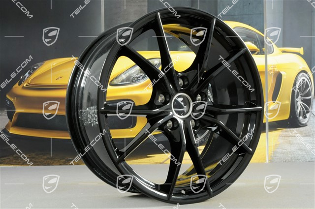 20" Felgensatz Carrera S IV, 8,5J x 20 ET49 + 11J x 20 ET78, für Winterbetrieb, C2/C2S, schwarz hochglanz