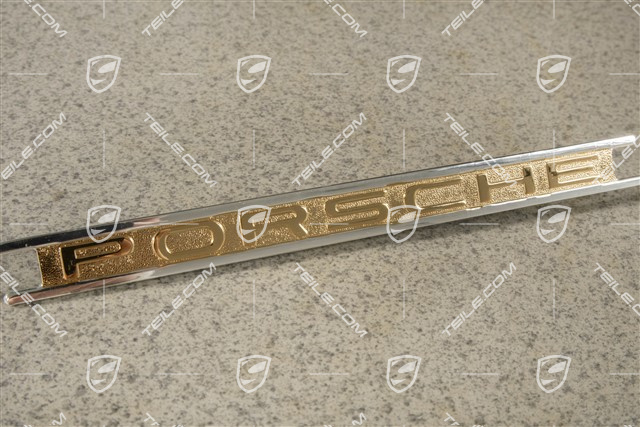 "PORSCHE" logo, Gold plated, Dashboard (Speedster)