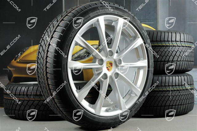 19" Boxster S koła zimowe komplet, felgi 8J x 19 ET57 + 10J x 19 ET45, opony zimowe Continental WinterContact TS 830P 235/40 R19 + 265/40 R19
