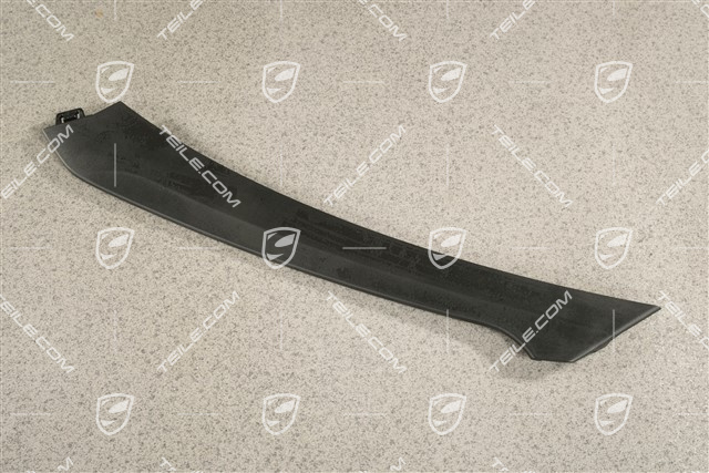 Turbo S, Disc / trim for front bumper retaining frame, lower, Black, L