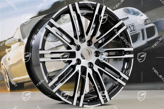 21" komplet felg Turbo III, facelift, 10J x 21 ET50, czarny wysoki połysk