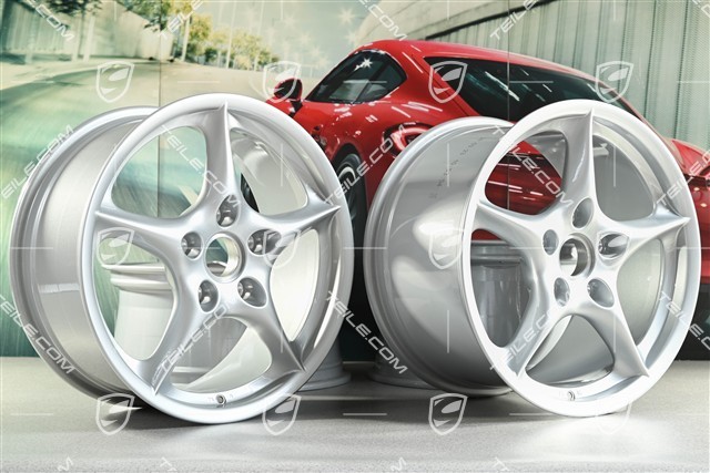 18" Felgensatz Carrera, 8J x 18 ET50 + 10J x 18 ET65