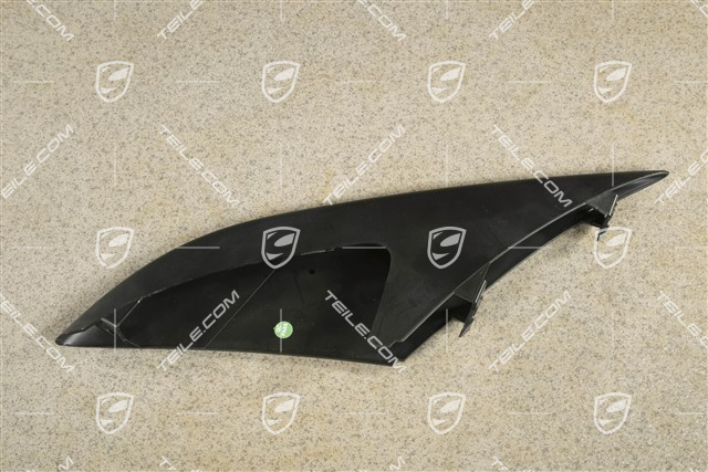 Front bumper disc / trim, Upper, Black, R
