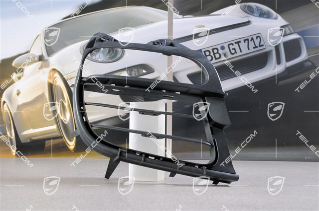 Retaining frame / grille, satin black, C2 / C2S, R Retaining frame / grille, satin black, C2 / C2S, R