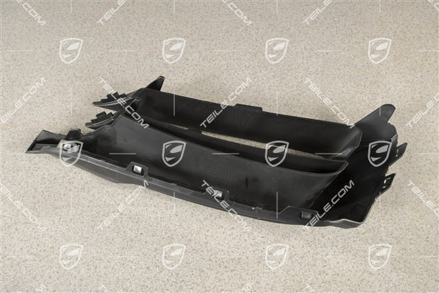 Disc / cover for front bumper retaining frame, Matt black, L