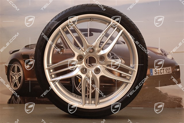 20" SportDesign Sommerräder Satz, 8,5J x 20 ET51 + 11J x 20 ET70, Reifen 245/35 ZR20 + 295/30 ZR20, mit RDK-Sensoren