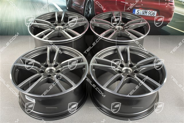 21" Komplet felg Cayenne Turbo, 11J x 21 ET58 + 9,5J x 21 ET46
