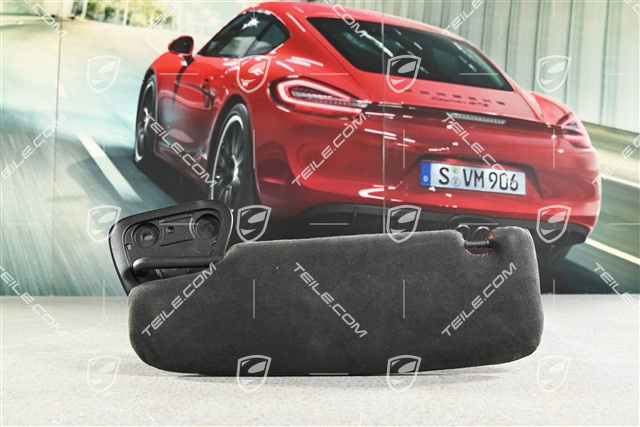 Sonnenblende, mit Spiegel, Schwarz, Cabrio, R