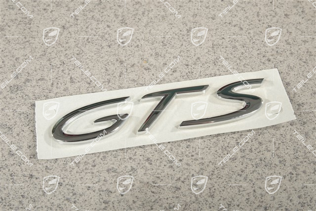 Napis "GTS", chromowany