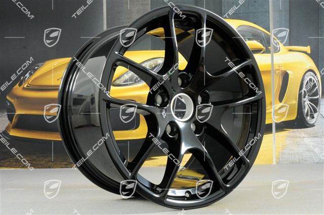 18-inch wheel rim Cayman III, 9,5J x 18 ET49, black high gloss