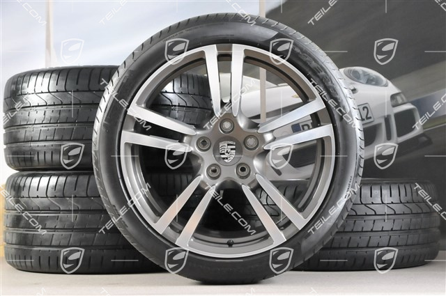 20-inch Turbo II summer wheel set, wheels 9,5 Jx20 ET 65+11 Jx20 ET 68+ tyres 255/40 ZR 20 (101Y) XL, mint condition / 100 km