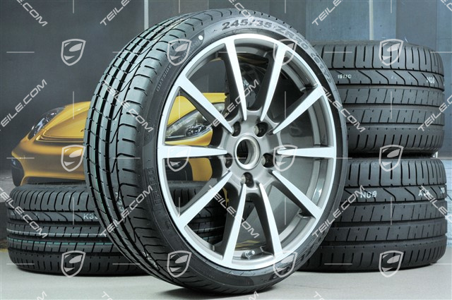 20-inch summer wheels set Carrera Classic II, rims 8,5J x 20 ET49 + 11,5J x 20 ET56 + NEW summer tyres 245/35 R20 + 305/30 R20