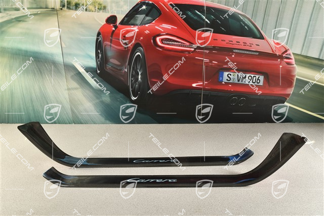 Blenden/Einstiegleisten, Carbon, Schriftzug "Carrera" Satz, L+R