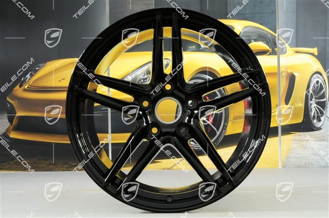 19-inch wheel rim Carrera VI, 11,5J x 19 ET56, black high gloss