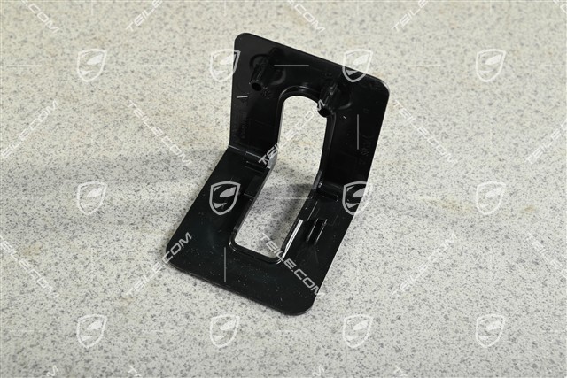 Abdeckblende / Abdeckung, Verriegelungshebel / Lehnensperrhebel für die Rücksitzlehne, Schwarz, L