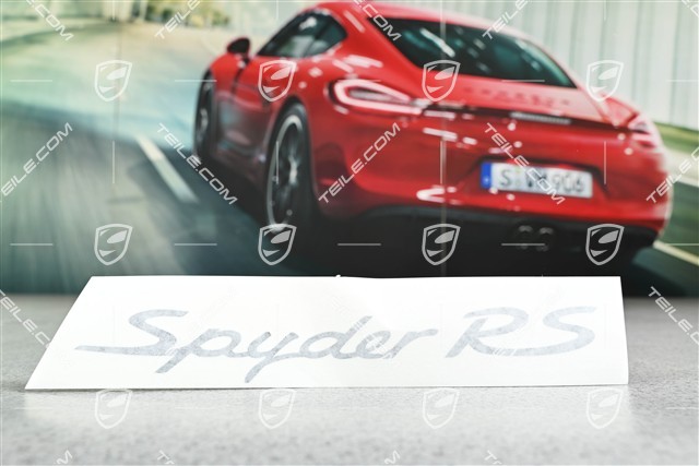 Schriftzug Aufkleber Spyder RS