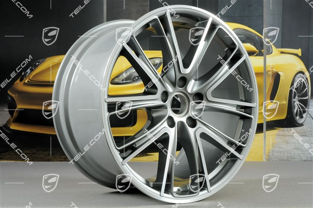 21" Felge Panamera Exclusiv, 11,5J x 21 ET69, Platinsilber-Metallic