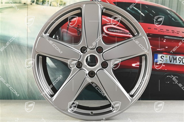 21" Felge Cayenne Sport Classic, 10J x 21 ET50, Platinum Seidenmatt